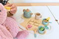 Load image into Gallery viewer, Personalized Toddler Tea Play Set - Wooden Montessori Gift
